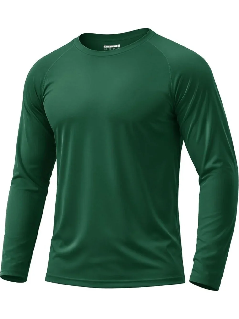 Men's UPF 50+ Sun Protection Long Sleeve Quick Dry Swim T-Shirt Rash Guard
